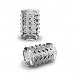Прозрачная насадка на пенис с шишечками STAY HARD COCK SLEEVE 02 CLEAR