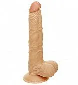 Телесный фаллоимитатор G-GIRL STYLE 9INCH DONG WITH SUCTION CAP - 22,8 см.
