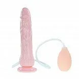Фаллоимитатор-реалистик с имитацией семяизвержения Eros Fountain - 19,5 см.