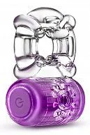 Фиолетовое эрекционное виброкольцо One Night Stand Vibrating C-Ring